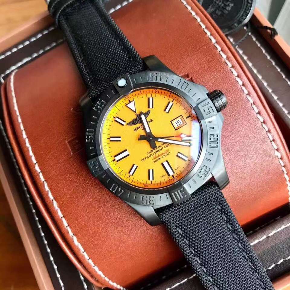Breitling Avenger Blackbird 44 Yellow Dial